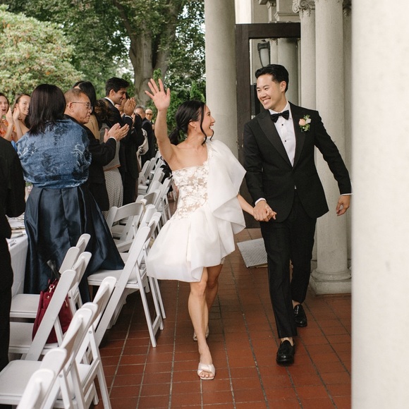 OUMA Mattea Mini Short Wedding Dress - Picture 4 of 9